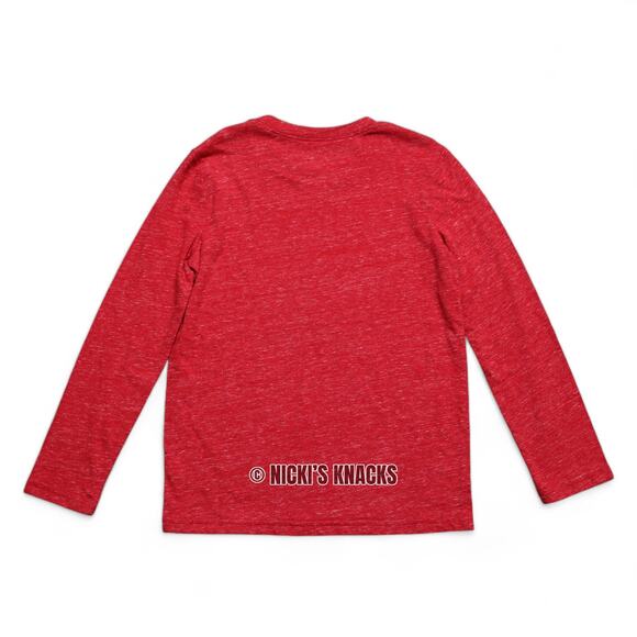 4/$20 - Jumping Beans Boys Long Sleeve Crewneck T-Shirt Red Size 7 - Picture 3 of 5